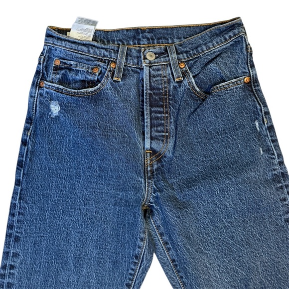 Levi's Blue Straight Jeans Classic Denim - Picture 7 of 9